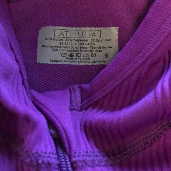Athleta Twist Seamless Full Zip Jacket-Razzleberry - Picture 5 of 7